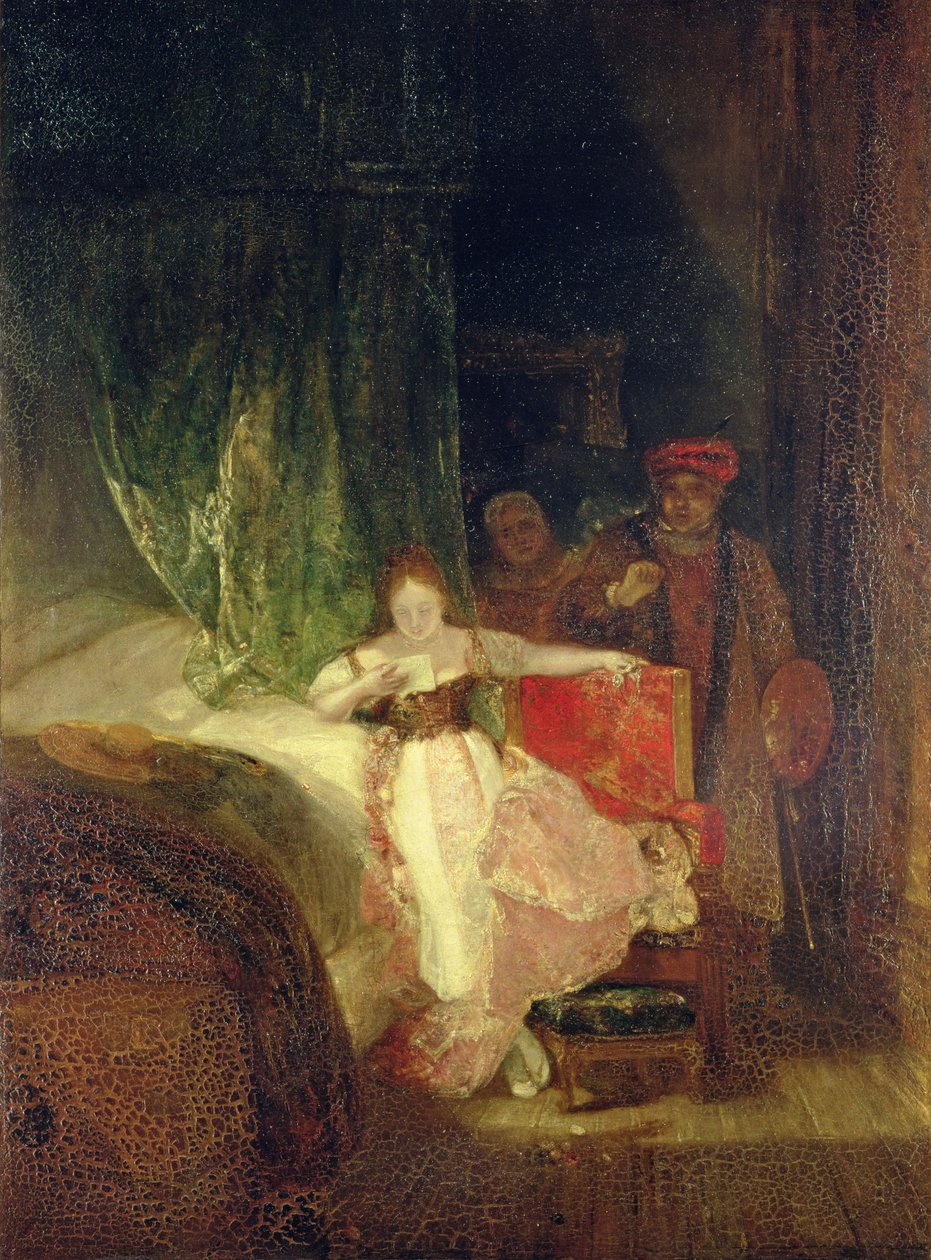 Huonekalut ja erilaiset esineet 1100- ja 1300-luvuilta tekijältä Joseph Mallord William Turner