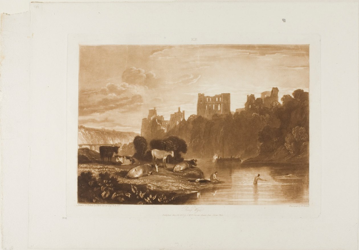 River Wye, levy 48 Liber Studiorumilta tekijältä Joseph Mallord William Turner