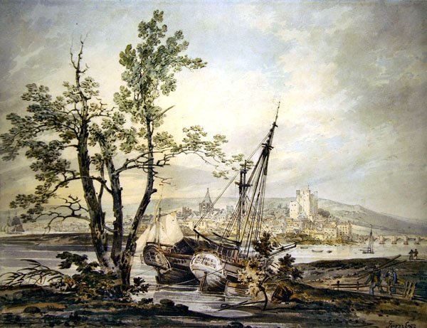 Rochester (kynä ja akvarelli paperille) tekijältä Joseph Mallord William Turner