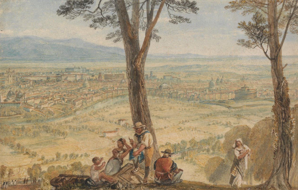 Rooma Monte Mariolta nähtynä tekijältä Joseph Mallord William Turner