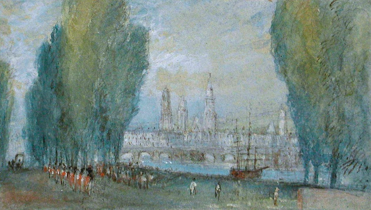 Rouen Saint-Severistä nähtynä tekijältä Joseph Mallord William Turner