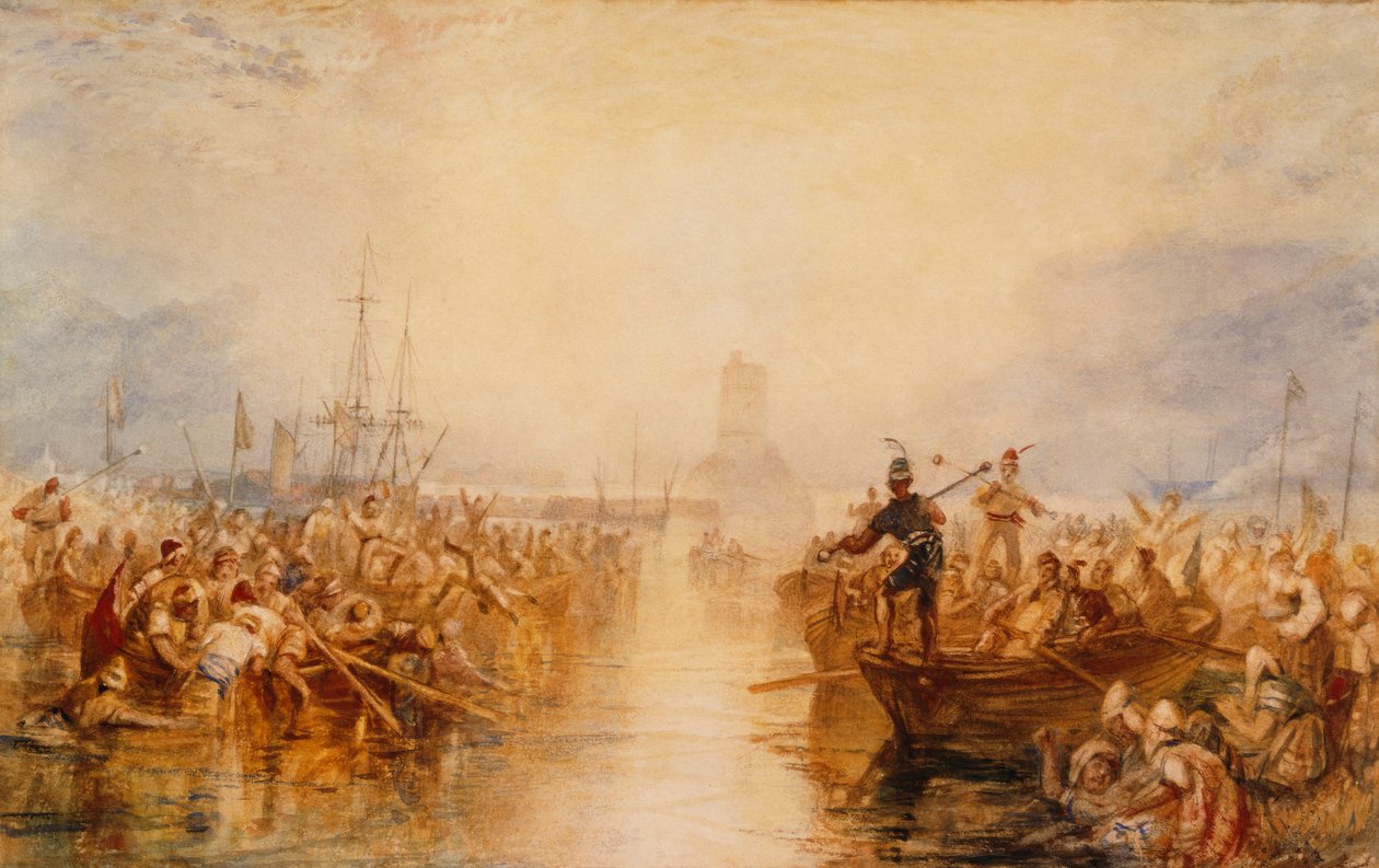 Saint-Vaast-La-Hougue, Normandia tekijältä Joseph Mallord William Turner