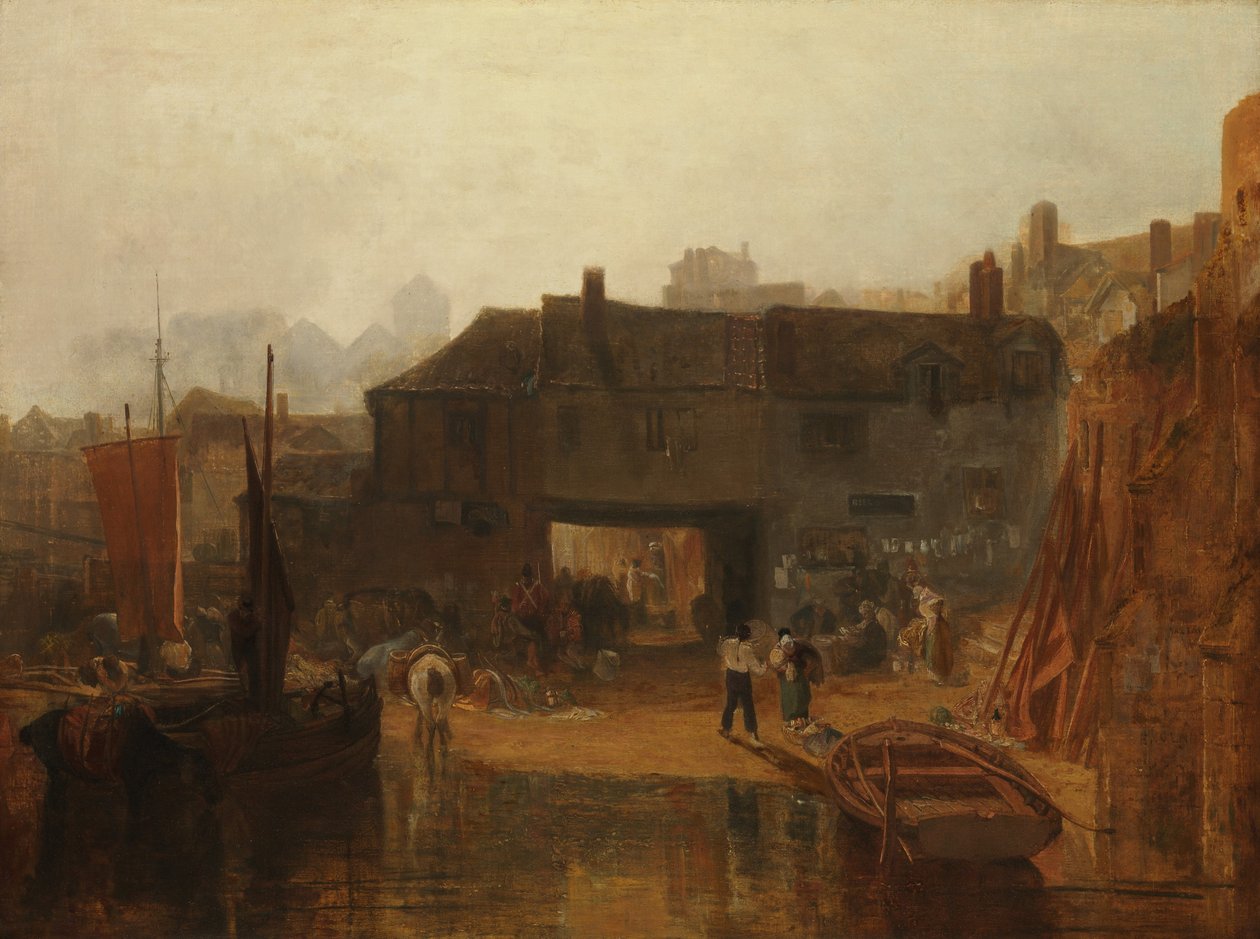 Saltash ja vesilautta, Cornwall, 1811 tekijältä Joseph Mallord William Turner