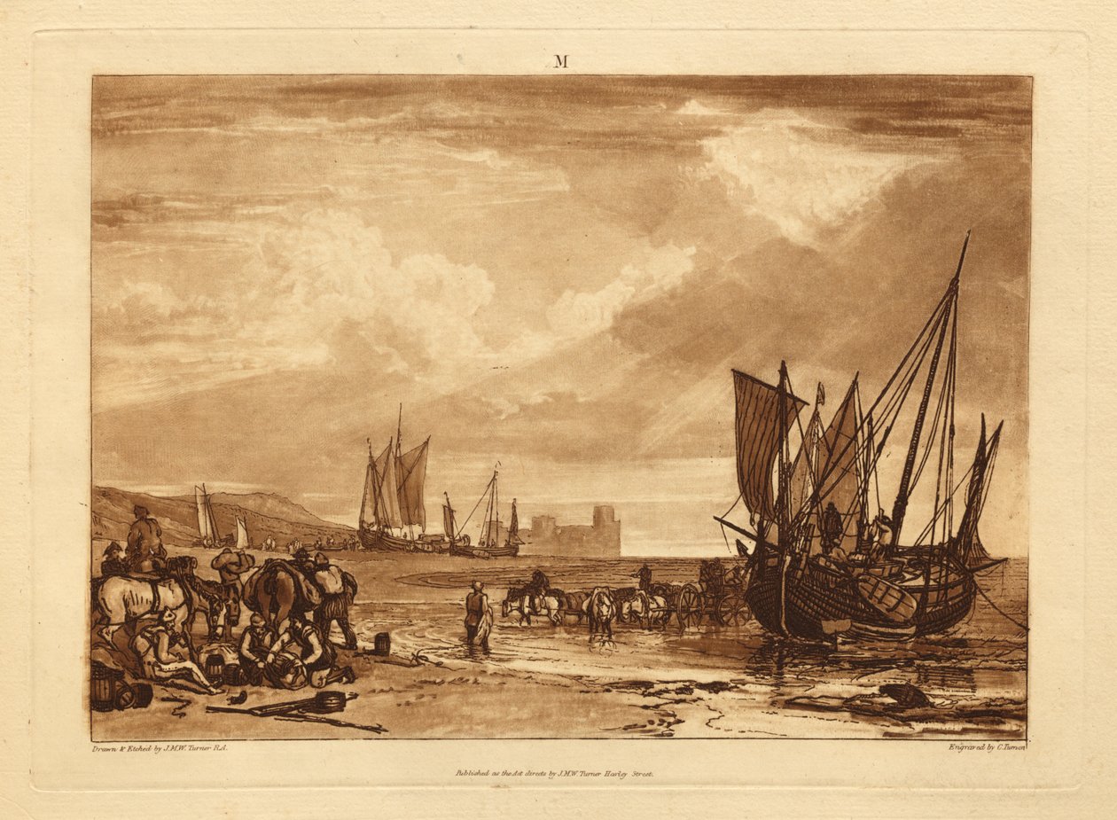Kohtaus Ranskan rannikolla tekijältä Joseph Mallord William Turner