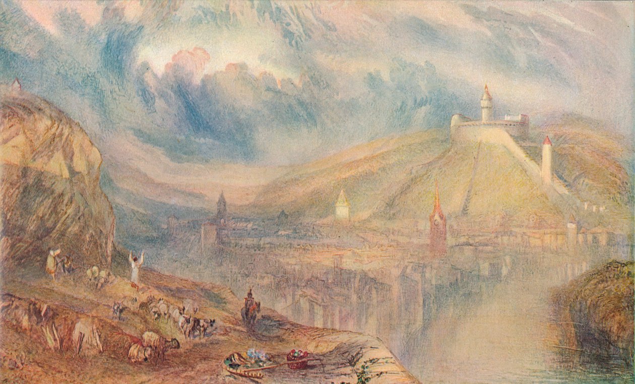 Schaaffhausen: Kaupunki, 1909 tekijältä Joseph Mallord William Turner