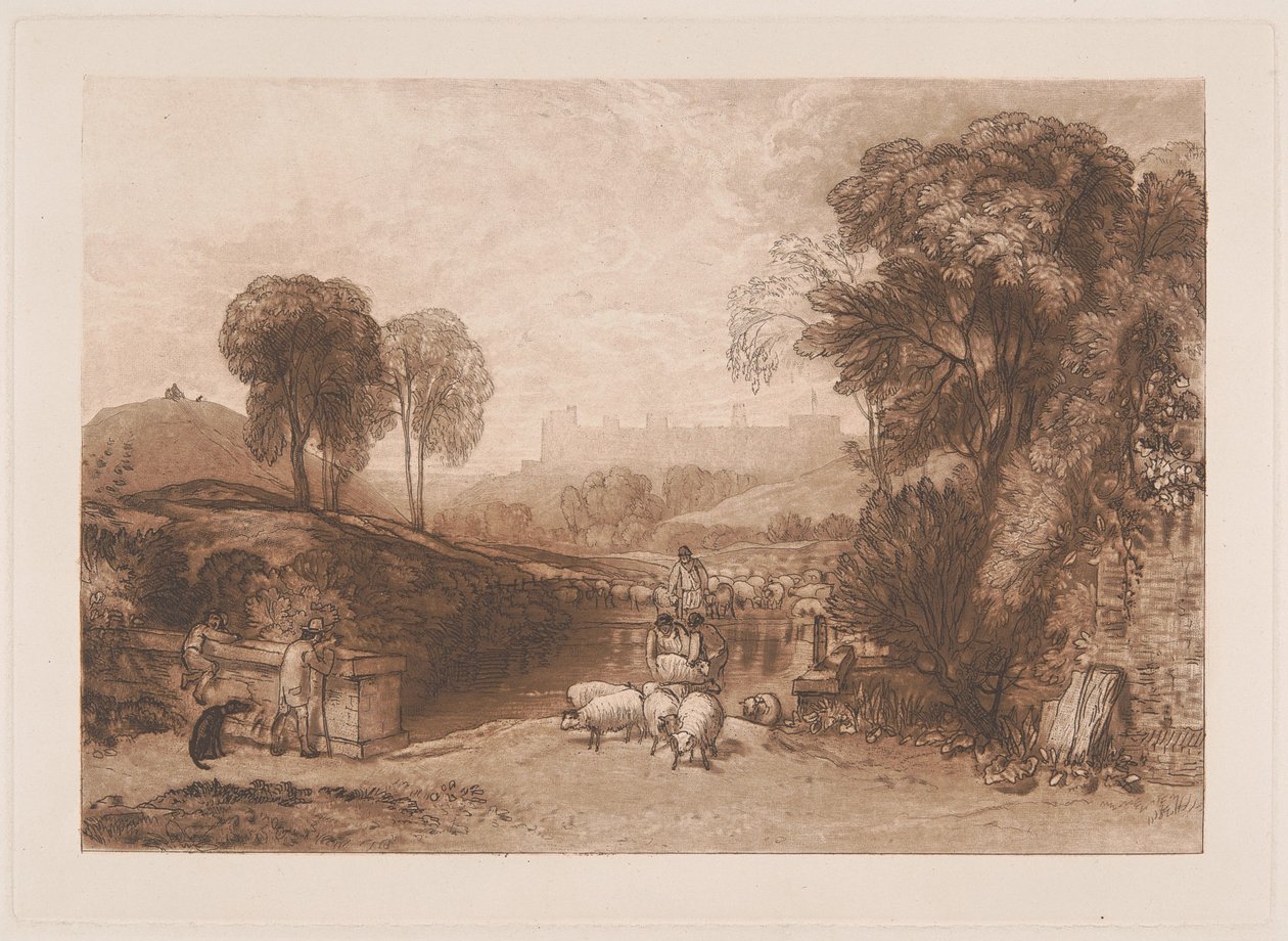 Lampaiden pesu, Windsor tekijältä Joseph Mallord William Turner