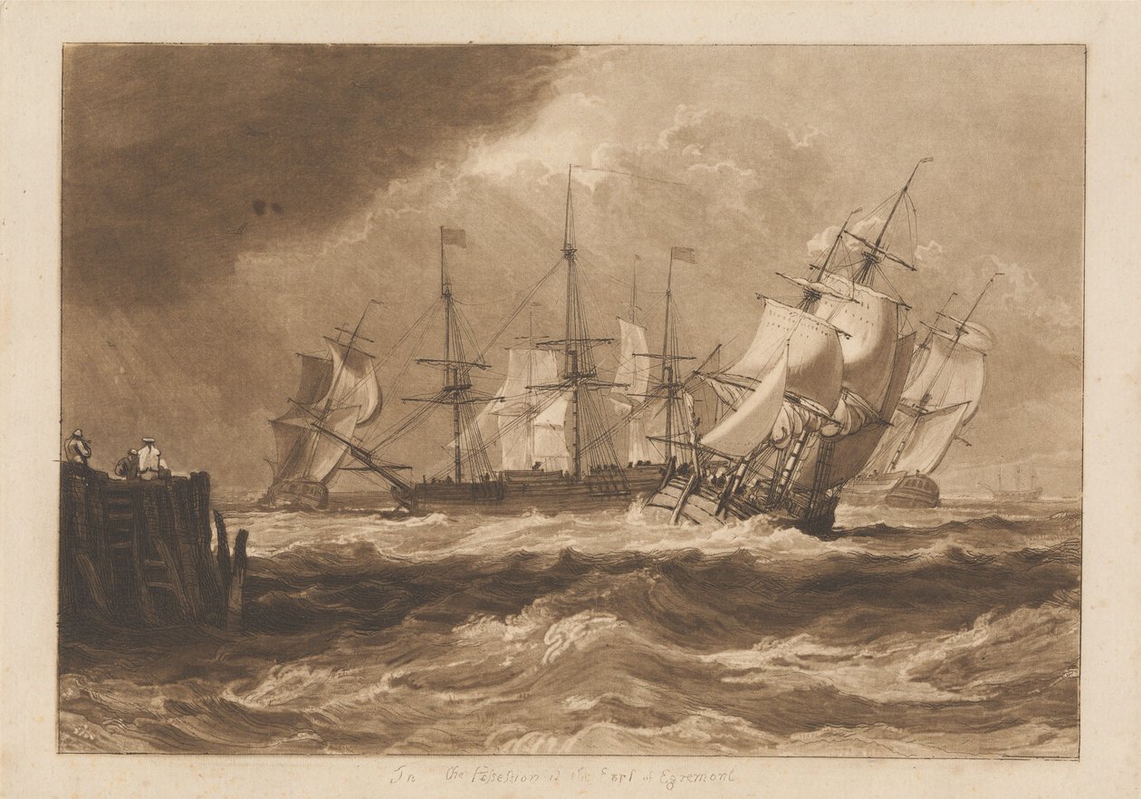 Laivoja tuulenvireessä tekijältä Joseph Mallord William Turner