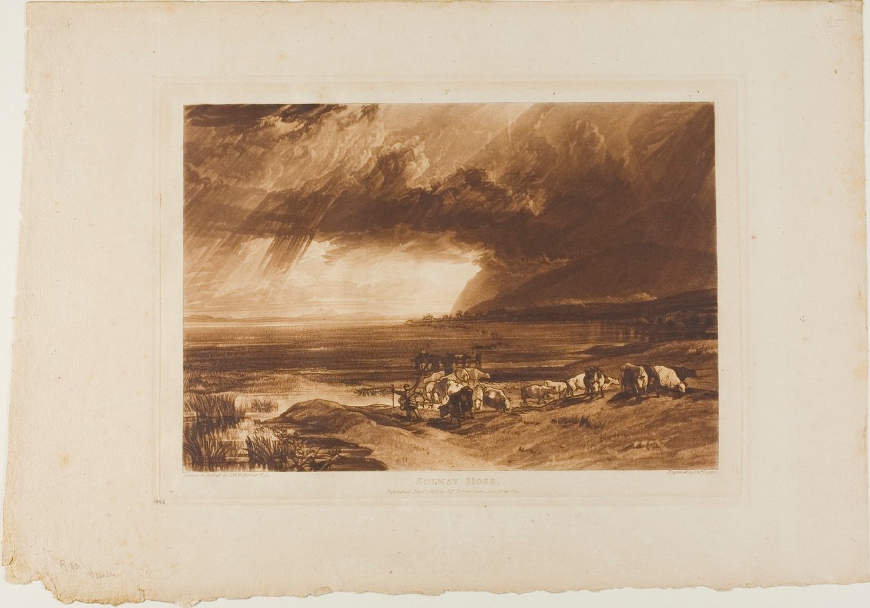 Solway Moss, levy 52 Liber Studiorumilta tekijältä Joseph Mallord William Turner