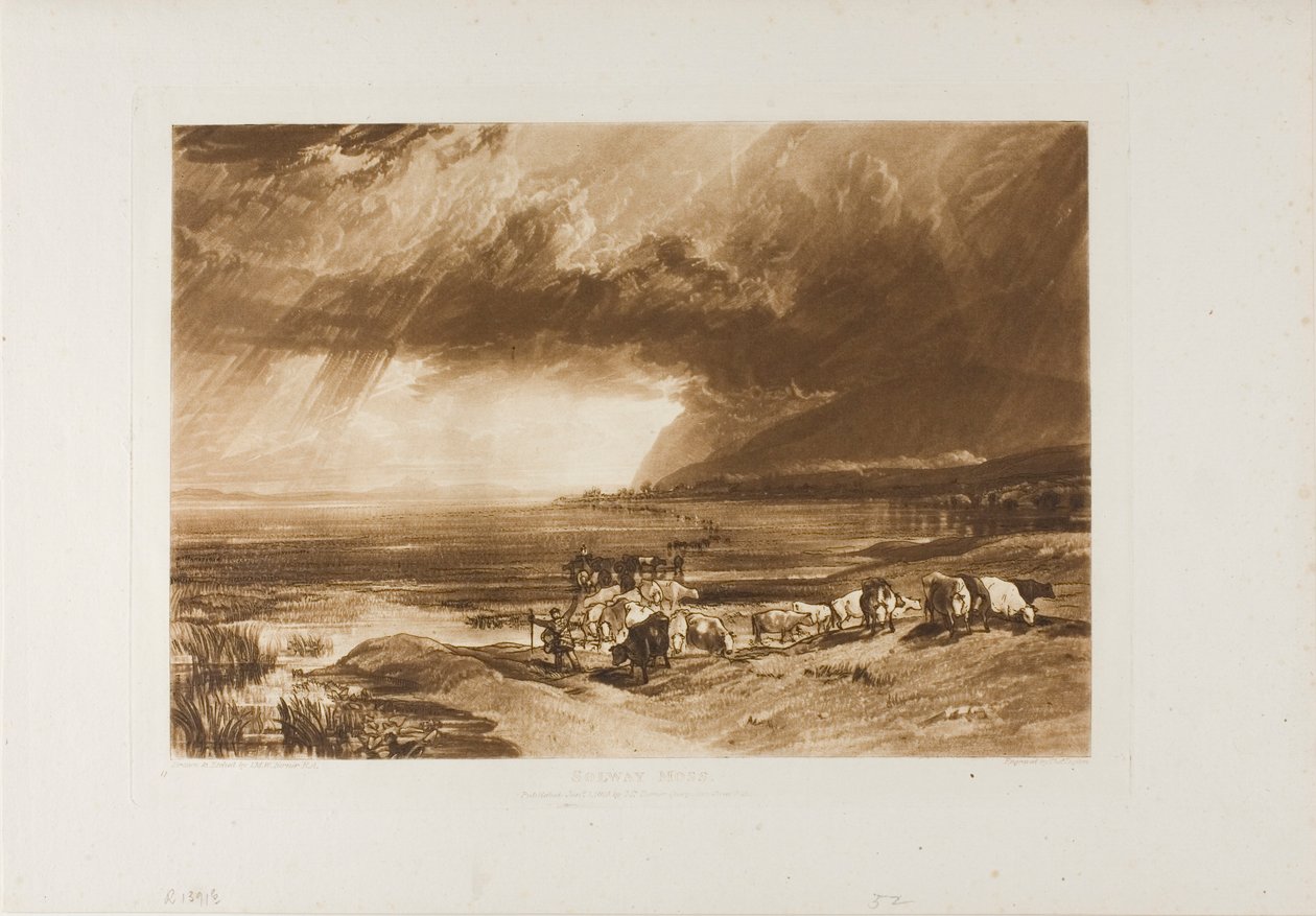 Solway Moss, levy 52 Liber Studiorumilta tekijältä Joseph Mallord William Turner