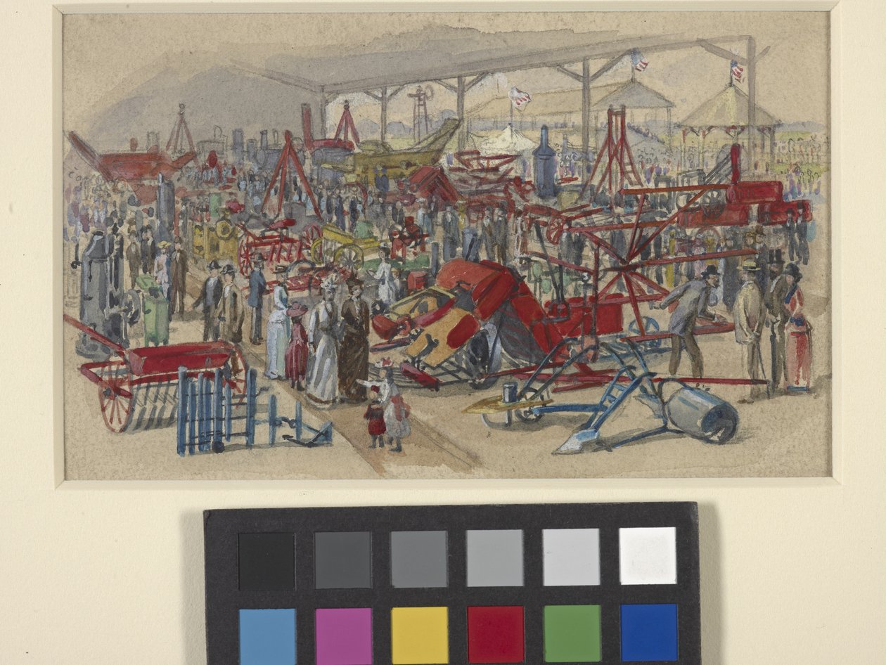 State Fair (akvarelli lyijykynällä luonnonvalkoiselle paperille) tekijältä Joseph Mallord William Turner