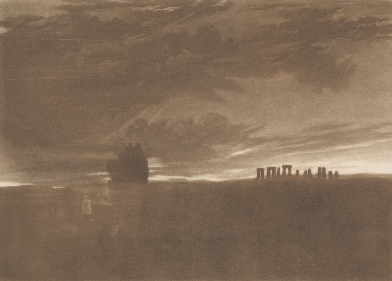 Stonehenge päivänkoitteessa tekijältä Joseph Mallord William Turner