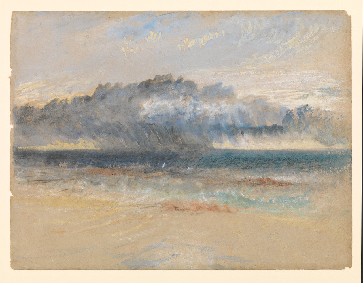 Myrsky Margate Sandsissa, noin 1835-1840 tekijältä Joseph Mallord William Turner