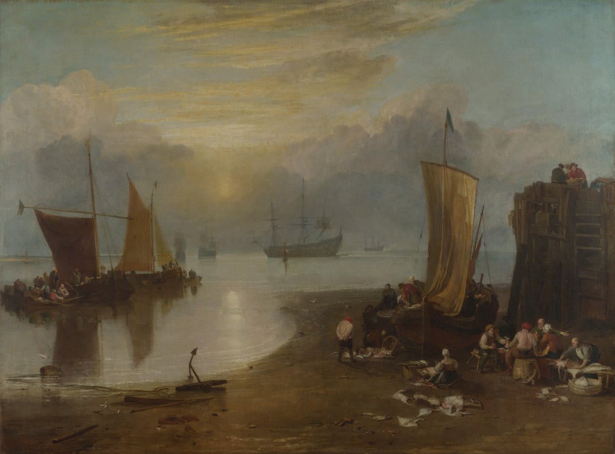 Sun Rising Through Vapour, n.1807 (öljy kankaalle) tekijältä Joseph Mallord William Turner