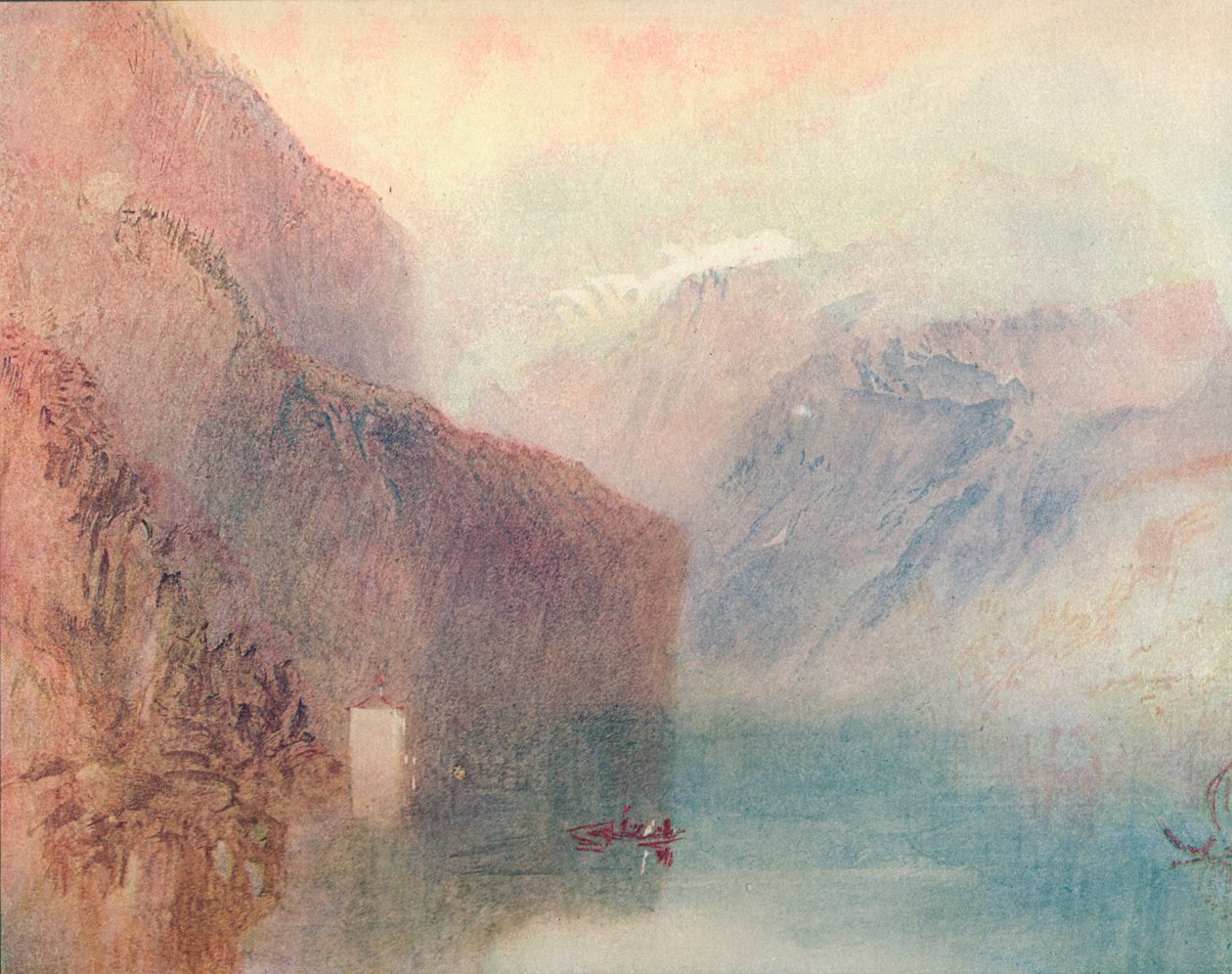 Telles Chapel, Fluelen, 1909 tekijältä Joseph Mallord William Turner