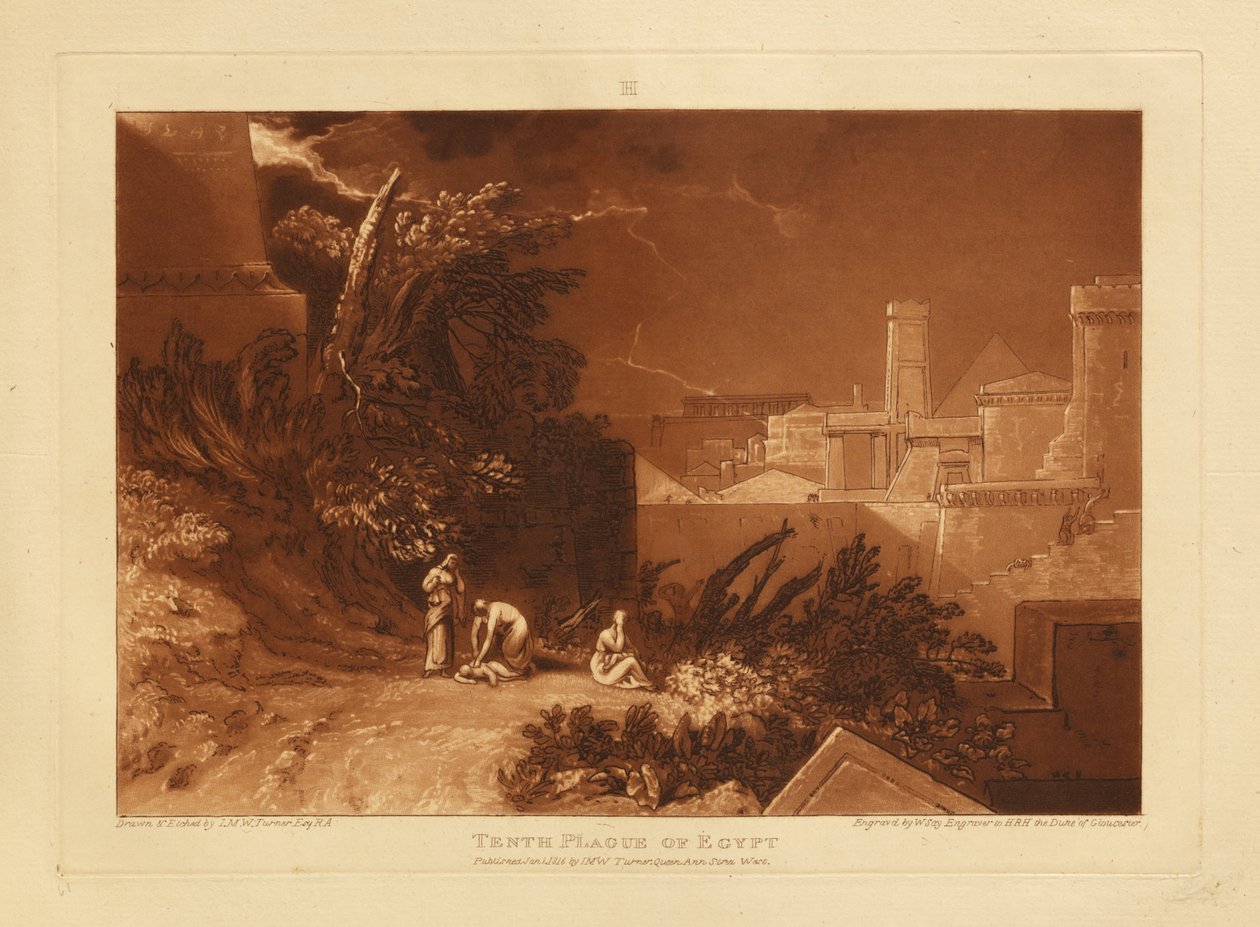 Egyptin kymmenes vitsaus tekijältä Joseph Mallord William Turner