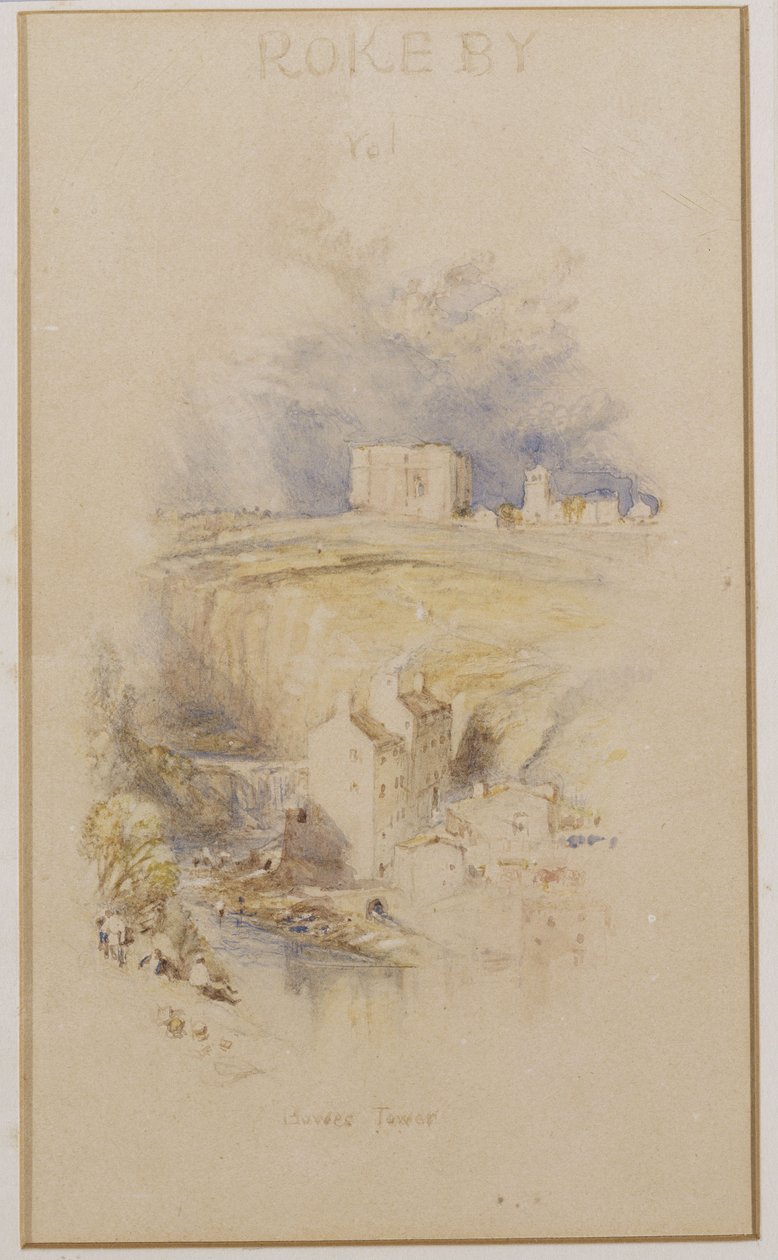 Bowes Tower, noin 1833 tekijältä Joseph Mallord William Turner