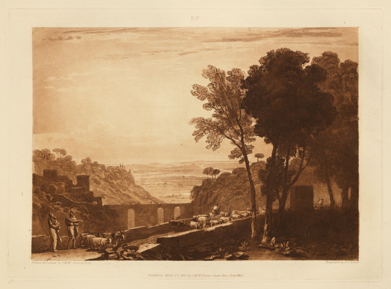 Silta ja vuohet tekijältä Joseph Mallord William Turner