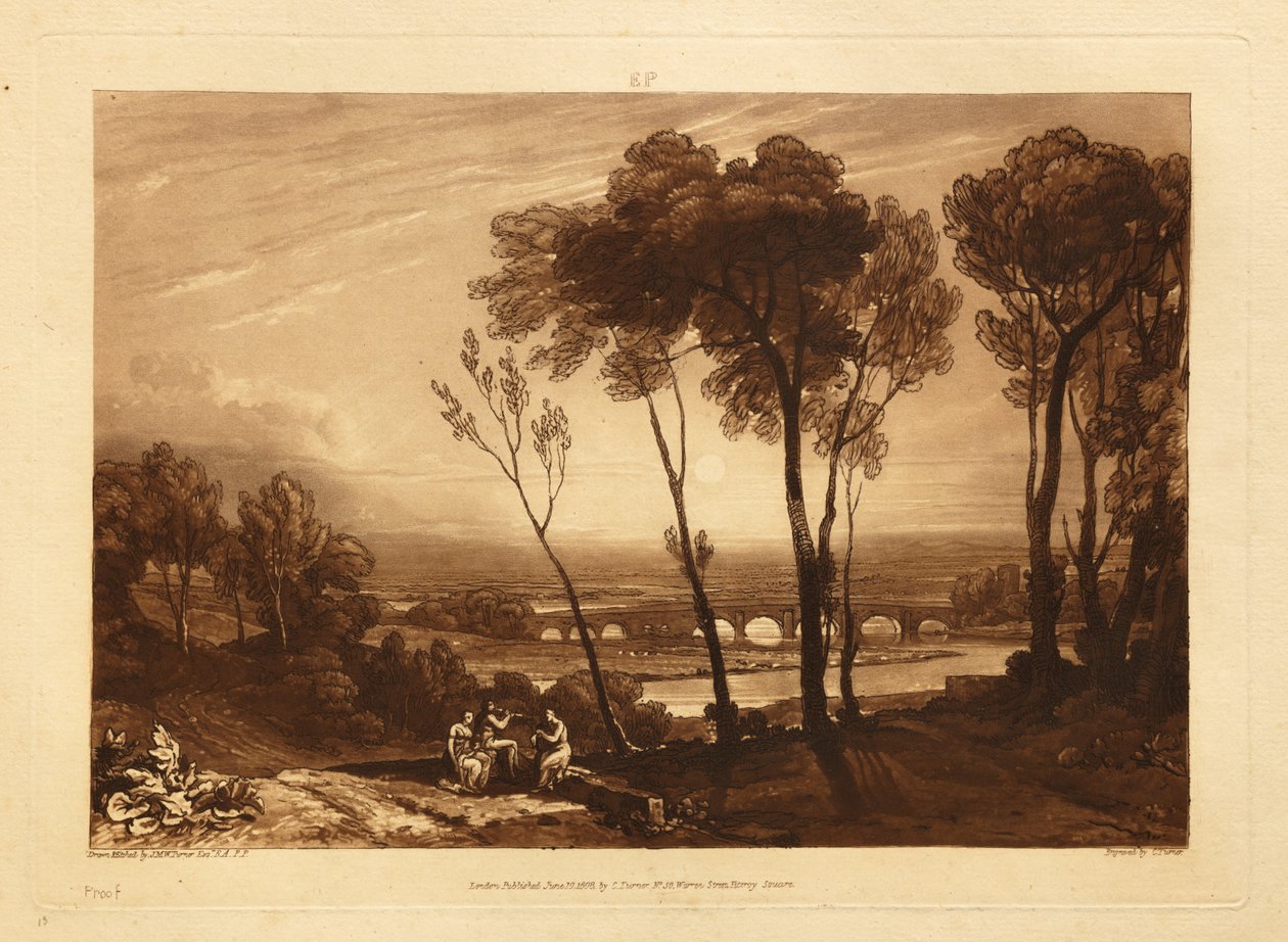 Silta keskietäisyydellä tekijältä Joseph Mallord William Turner