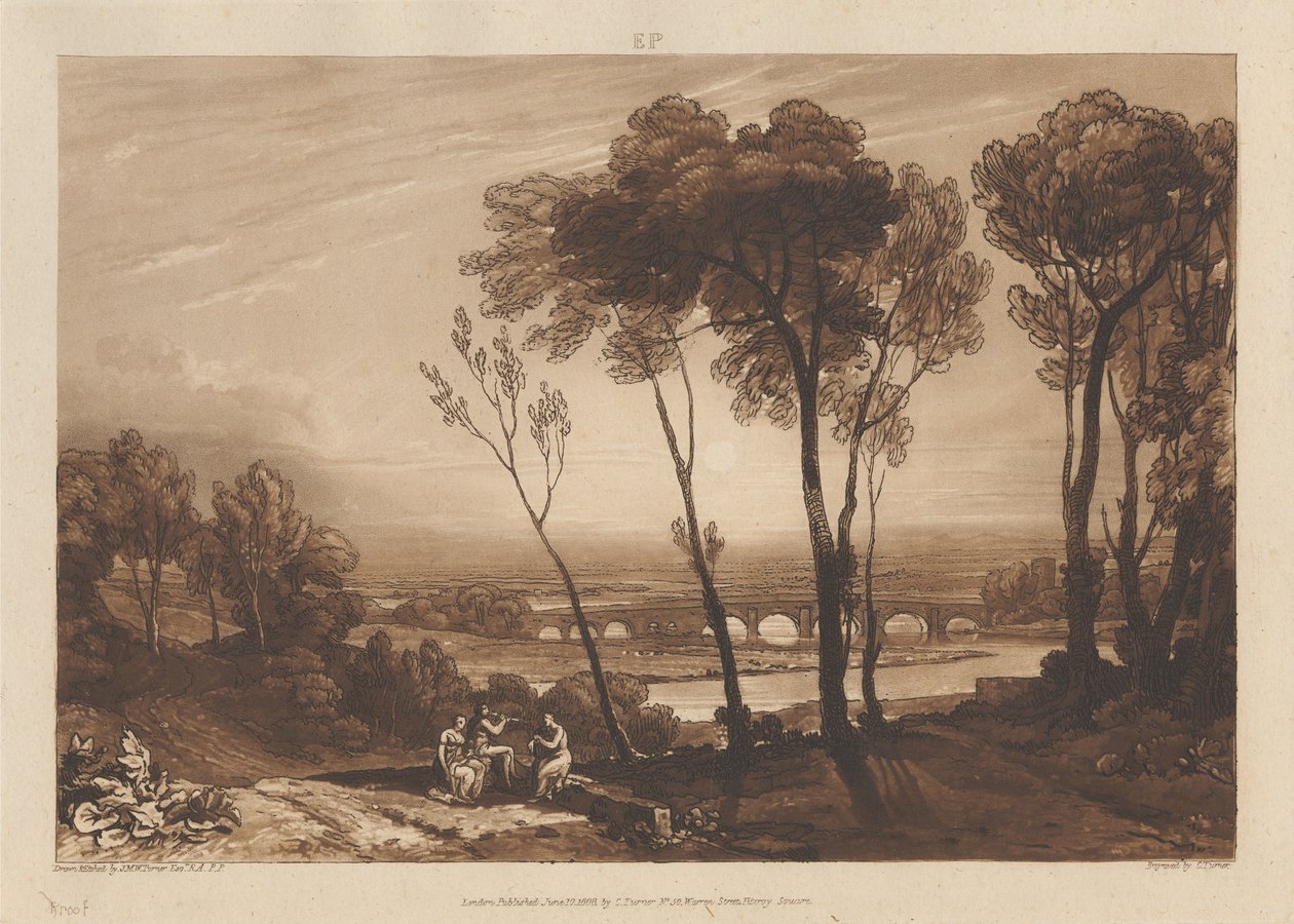 Silta keskietäisyydellä tekijältä Joseph Mallord William Turner