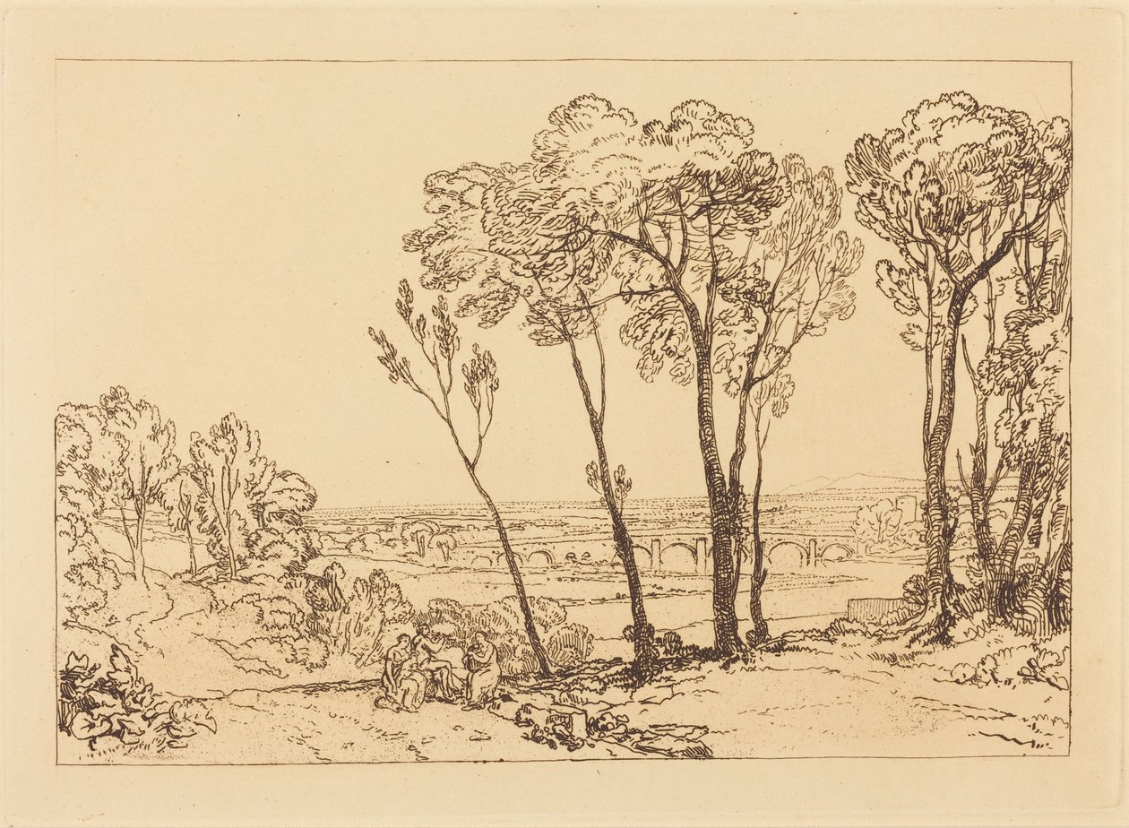 Silta keskietäisyydellä tekijältä Joseph Mallord William Turner