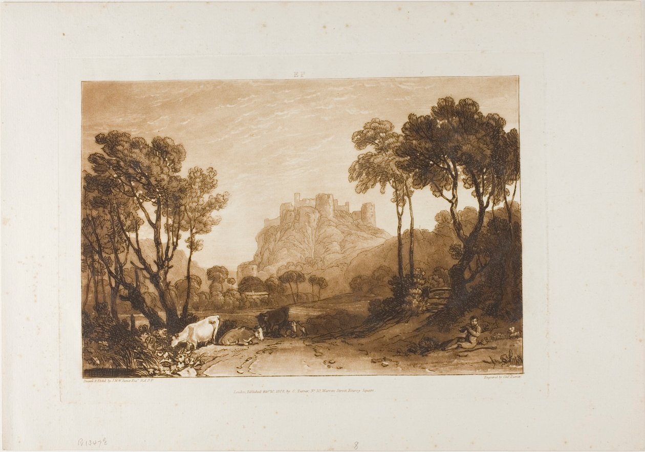 Linna niittyjen yläpuolella tekijältä Joseph Mallord William Turner