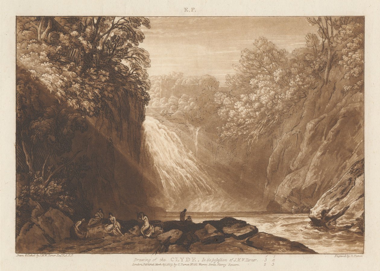 Clyden piirros tekijältä Joseph Mallord William Turner