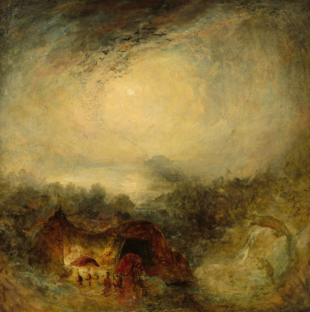 Vedenpaisumuksen ilta tekijältä Joseph Mallord William Turner