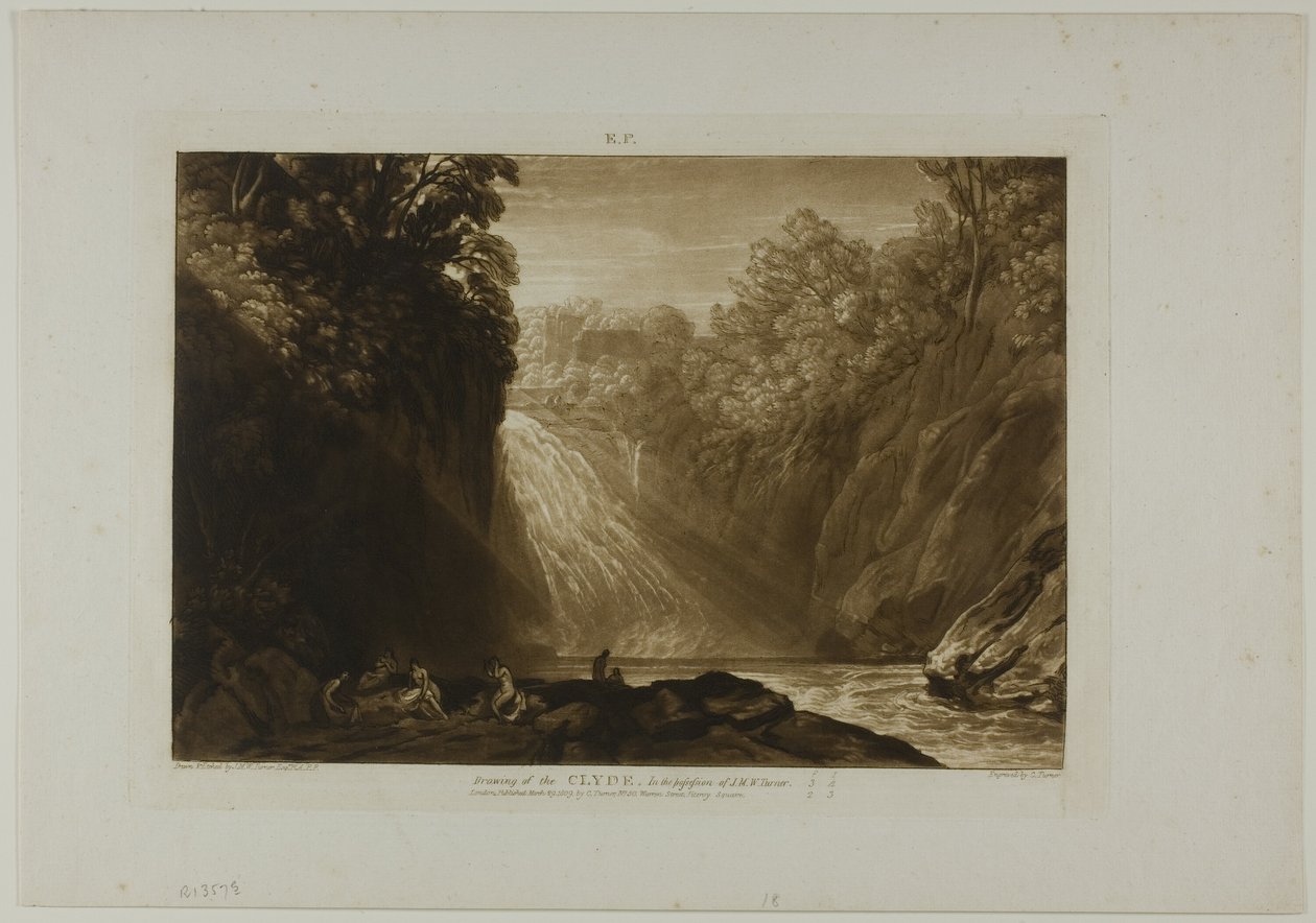 The Fall of the Clyde, levy 18 Liber Studiorumilta tekijältä Joseph Mallord William Turner