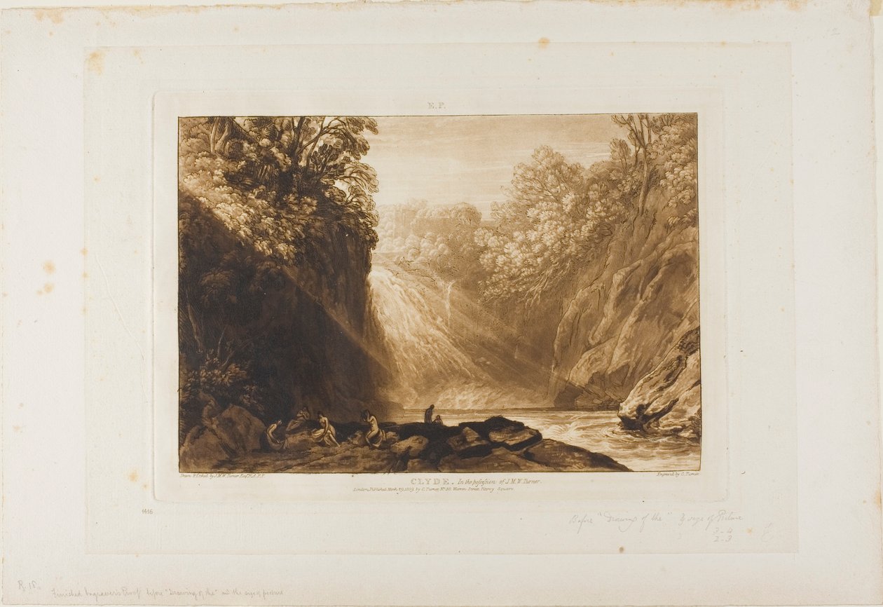 The Fall of the Clyde, levy 18 Liber Studiorumilta tekijältä Joseph Mallord William Turner