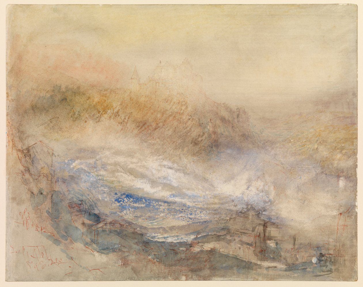 Reinin putoukset Schaffhausenissa tekijältä Joseph Mallord William Turner