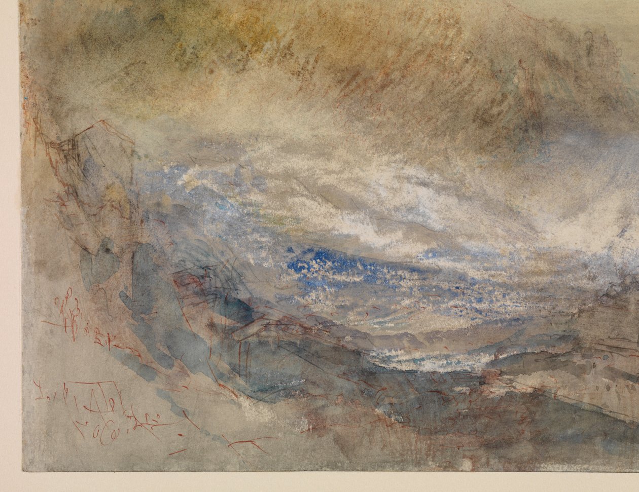 Reinin putoukset Schaffhausenissa tekijältä Joseph Mallord William Turner