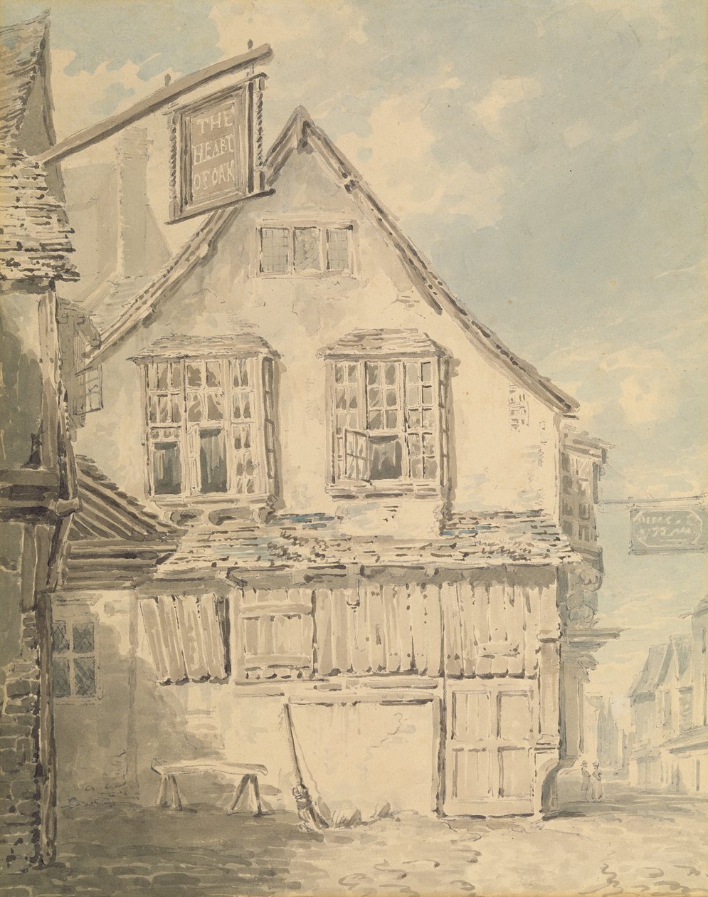 The Heart of the Oak Inn, n. 1794 (akvarelli paperille) tekijältä Joseph Mallord William Turner