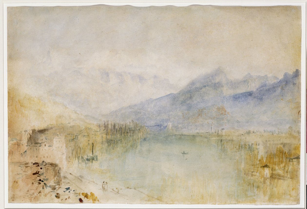 Thunin järvi, noin 1844 tekijältä Joseph Mallord William Turner