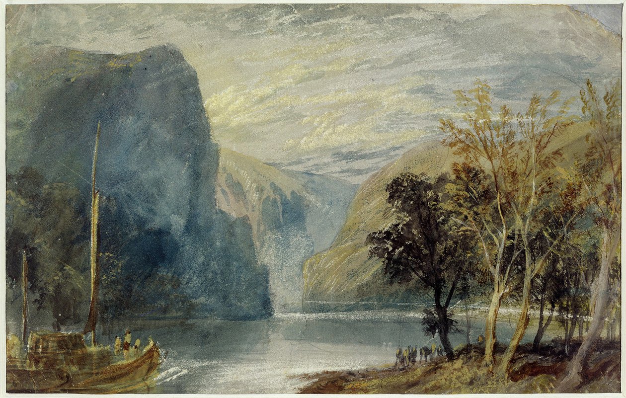Lorelein kallio, 1817 tekijältä Joseph Mallord William Turner