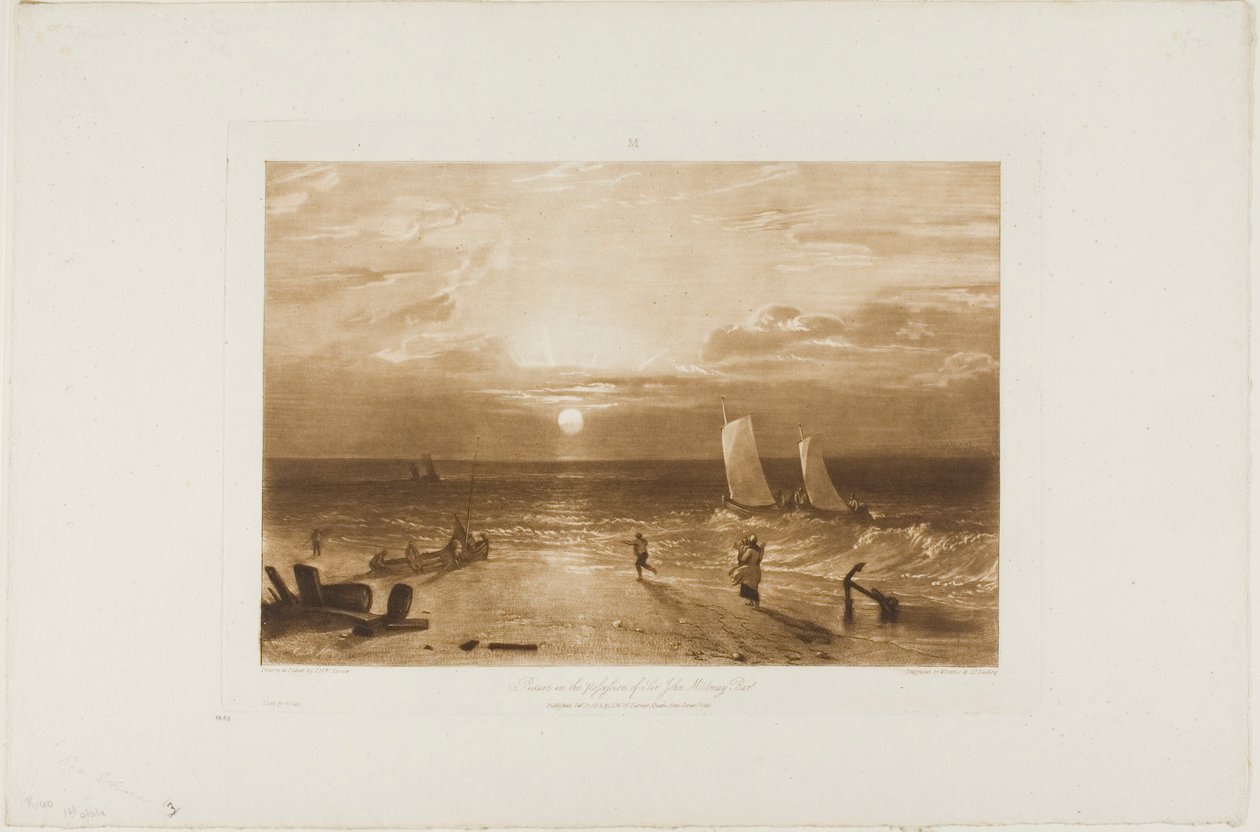 Mildmay Sea-Piece, levy 40 Liber Studiorumilta tekijältä Joseph Mallord William Turner