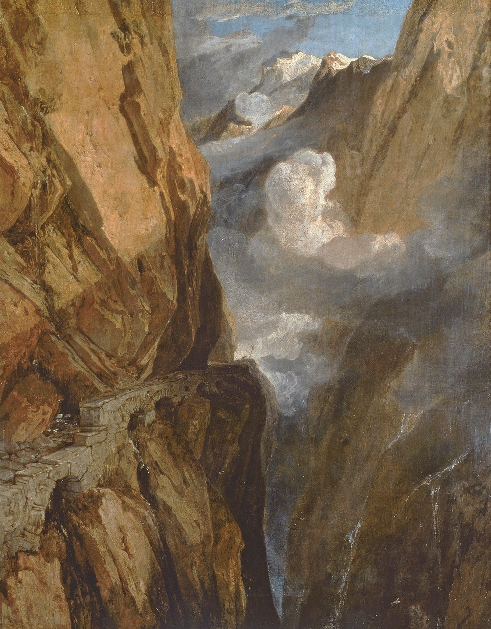 Saint Gotthardin sola, Sveitsi, 1803-04 tekijältä Joseph Mallord William Turner