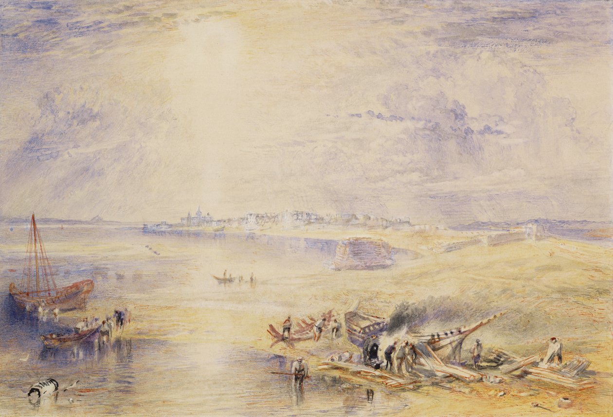 Punainen meri ja Suez (wc paperilla) tekijältä Joseph Mallord William Turner