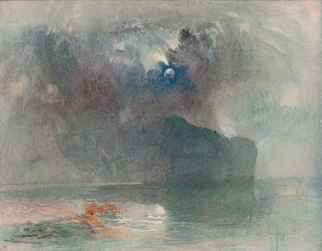 Seelisberg: Kuunvalo, 1909 tekijältä Joseph Mallord William Turner