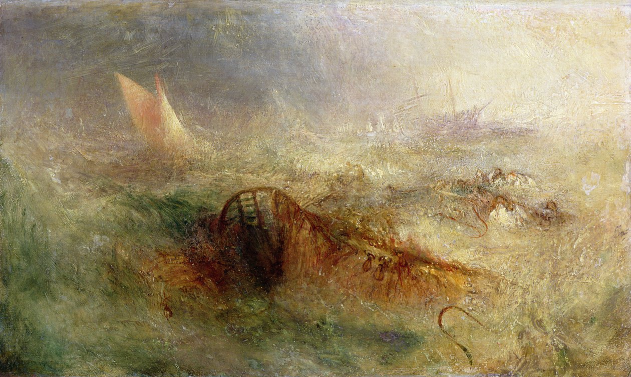 Myrsky, noin 1840-45 (öljy kankaalle) tekijältä Joseph Mallord William Turner