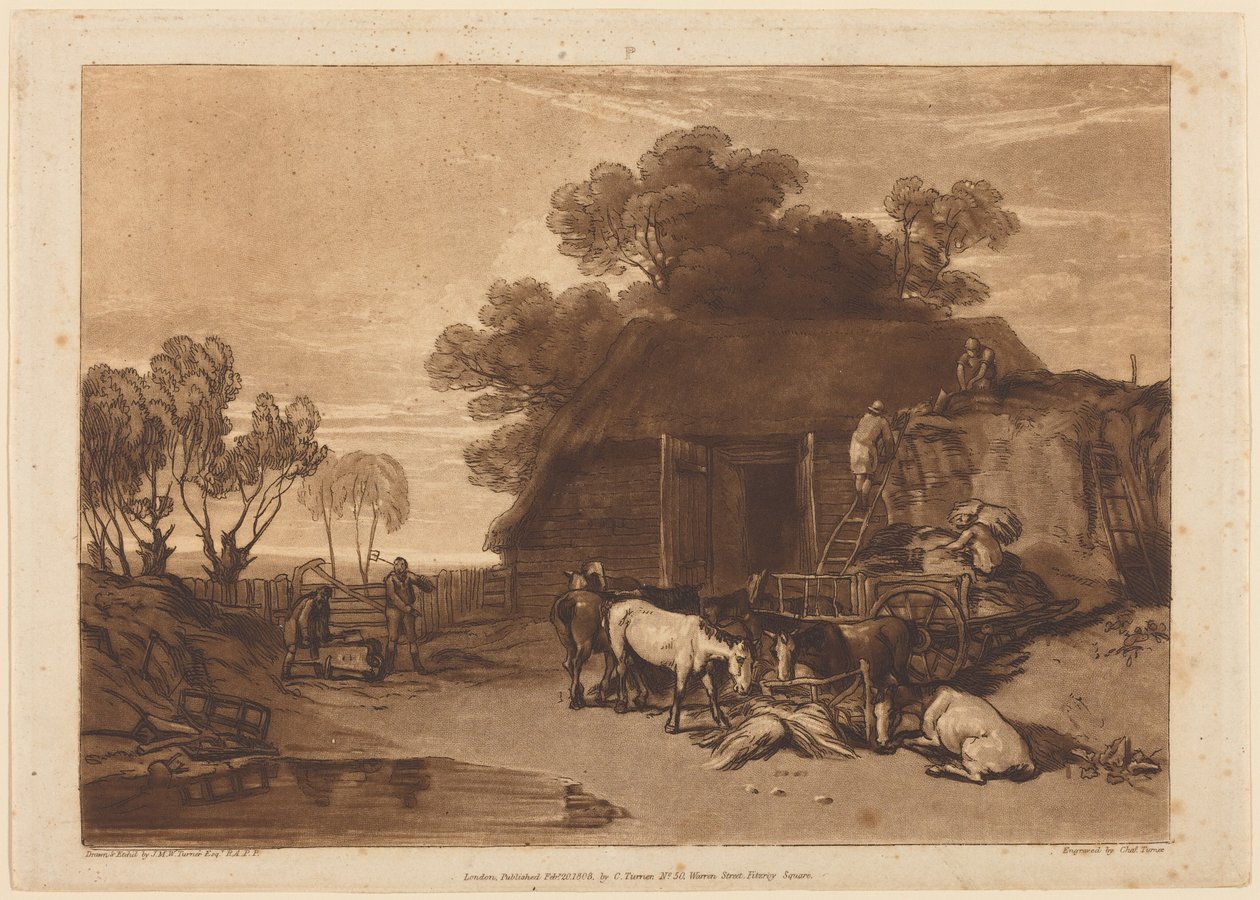 Straw Yard tekijältä Joseph Mallord William Turner