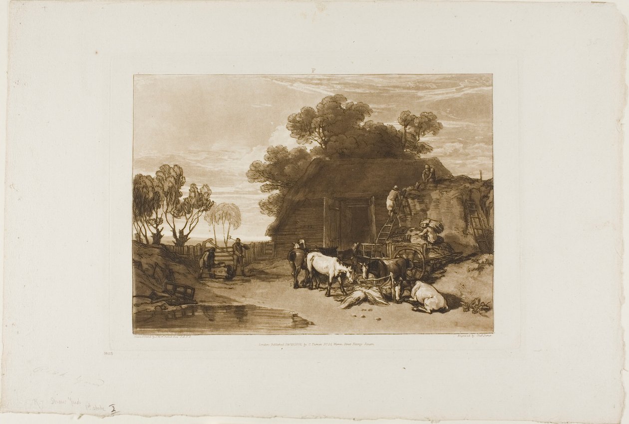 Olkipiha, levy 7 Liber Studiorumilta tekijältä Joseph Mallord William Turner