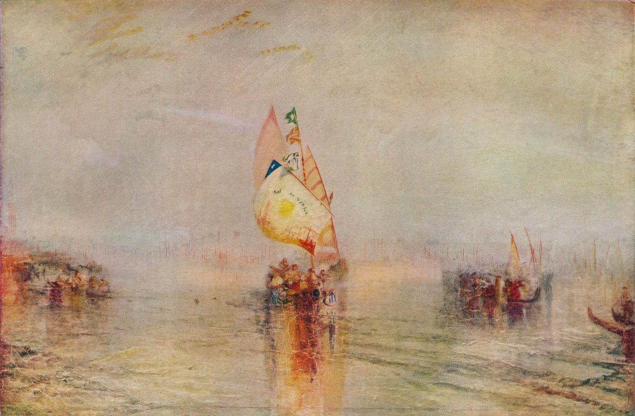Venetsian aurinko menossa merelle, esillä 1843, 1937 tekijältä Joseph Mallord William Turner