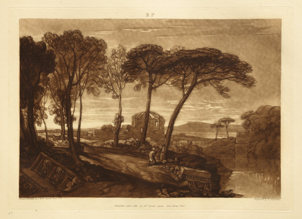 Minerva Medican temppeli tekijältä Joseph Mallord William Turner