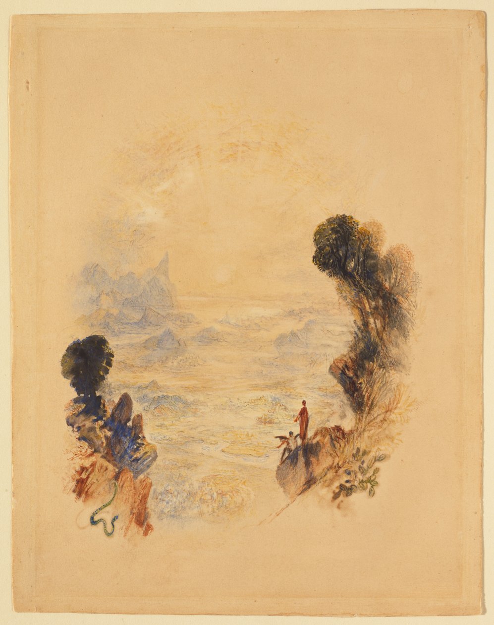 Kristuksen kiusaus vuorella tekijältä Joseph Mallord William Turner