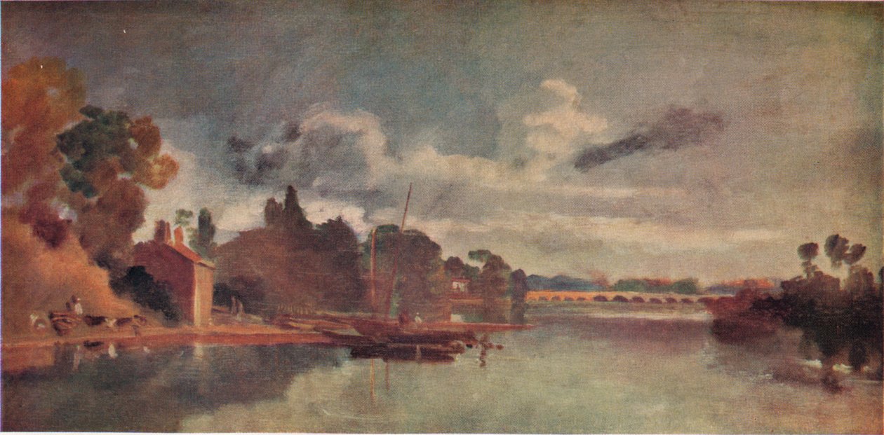 Thames Walton Bridgesin lähellä, 1805, 1938 tekijältä Joseph Mallord William Turner