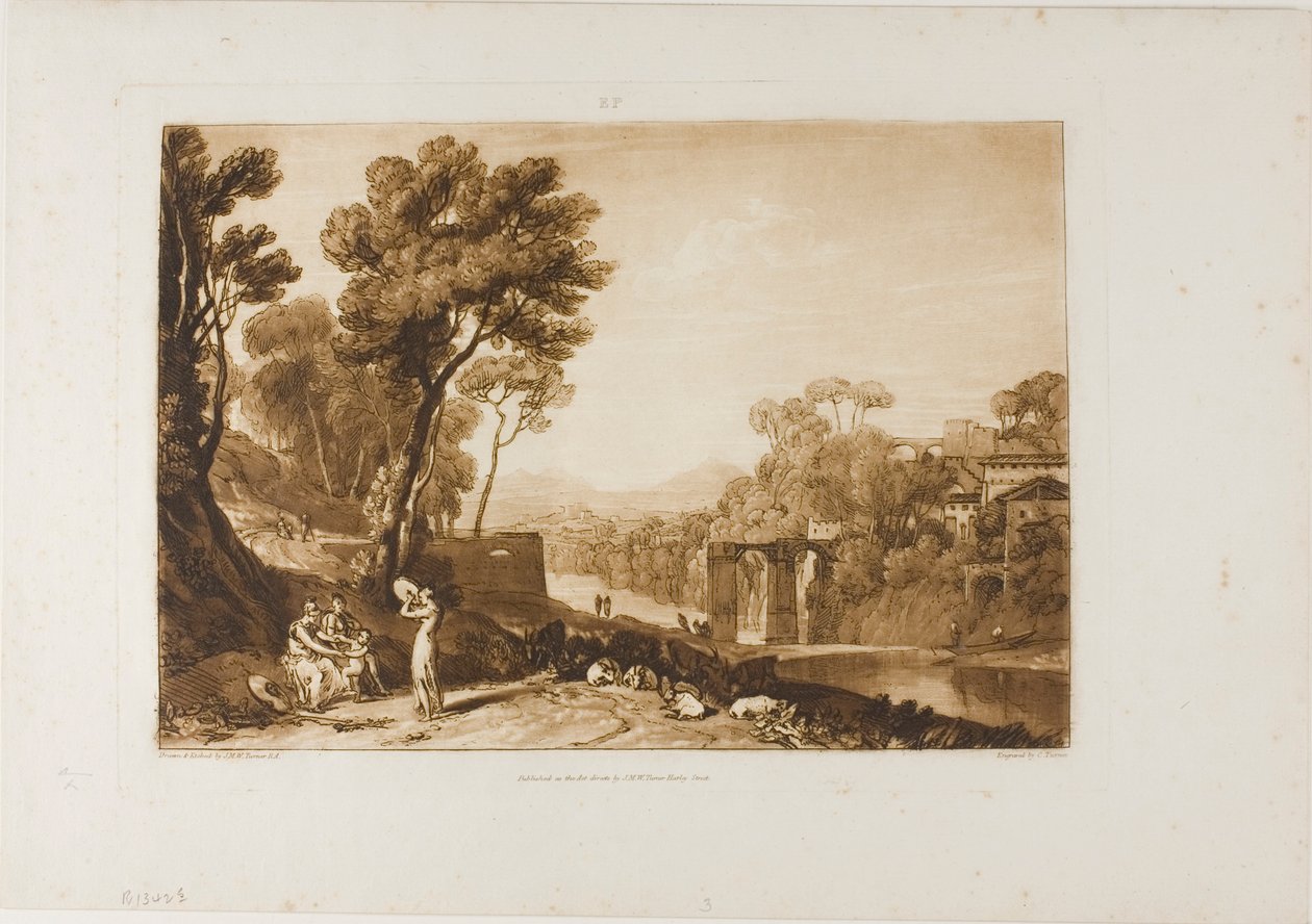The Woman and Tambourine, levy 3 Liber Studiorumilta tekijältä Joseph Mallord William Turner
