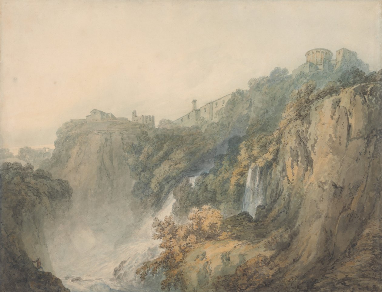 Tivoli, Sibyllan temppeli ja vesiputoukset tekijältä Joseph Mallord William Turner
