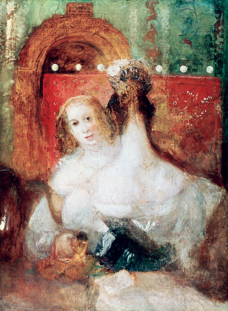 Kaksi naista kirjeellä, c1830 tekijältä Joseph Mallord William Turner