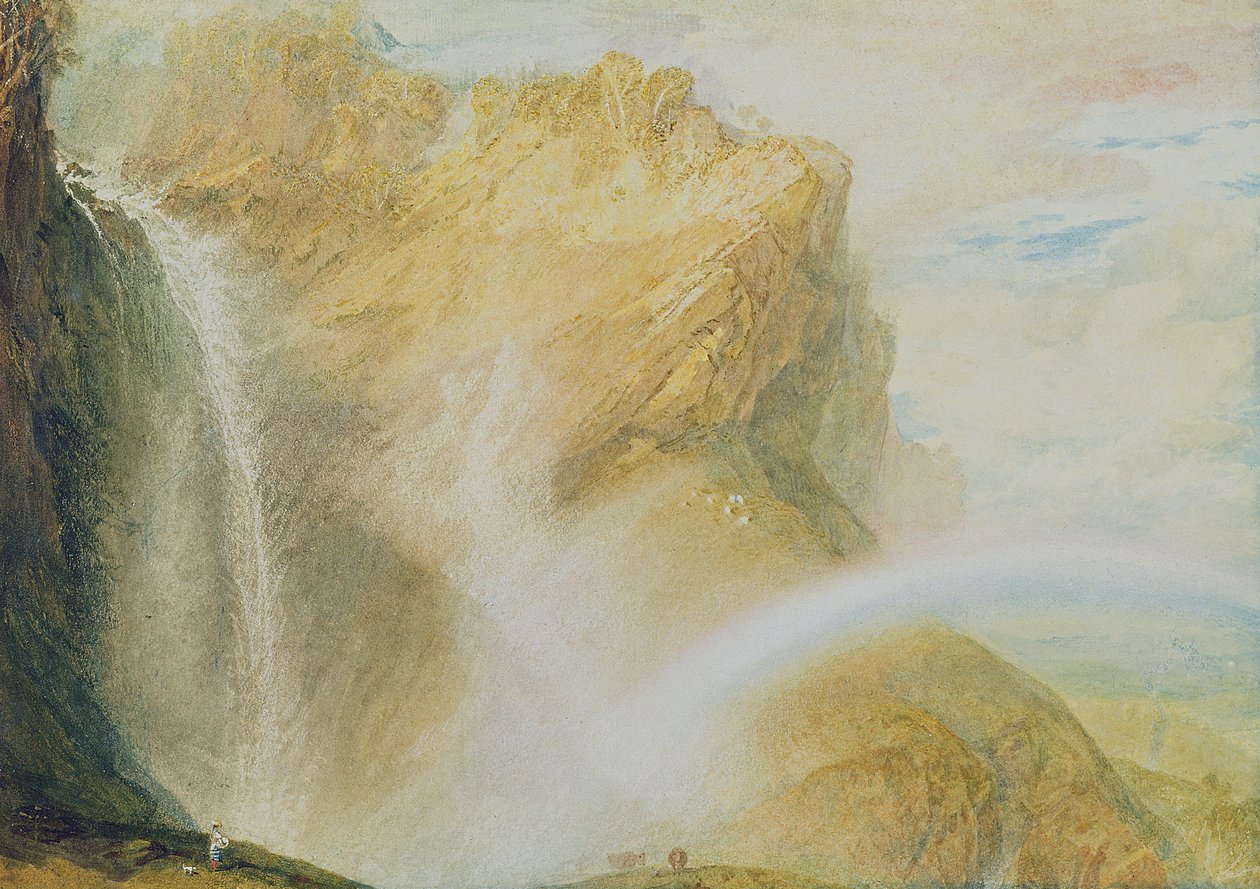 Reichenbachin yläputous (akvarelli paperille) tekijältä Joseph Mallord William Turner