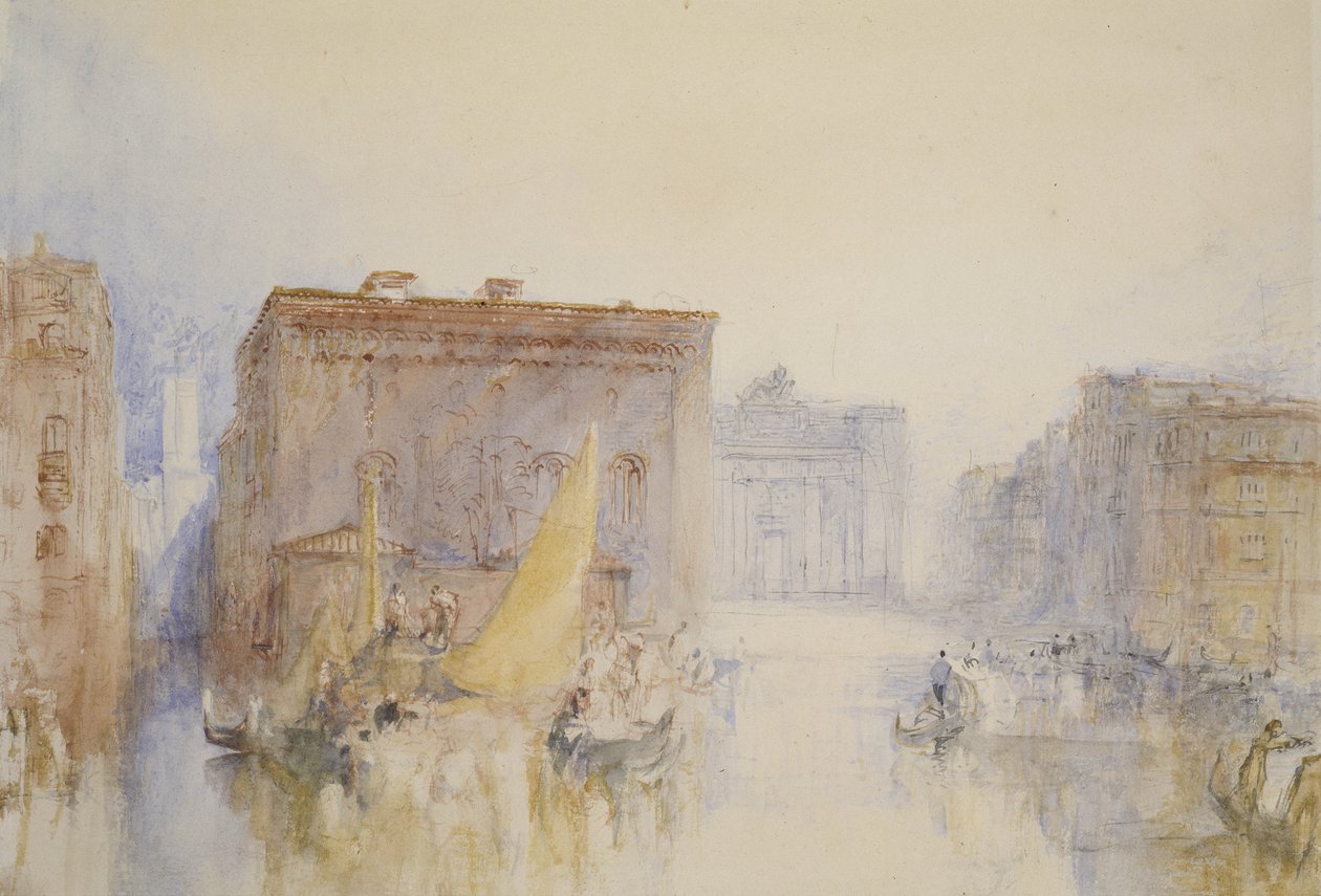 Venetsia: Accademia, 1840 (wc kynällä ja musteella paperilla) tekijältä Joseph Mallord William Turner
